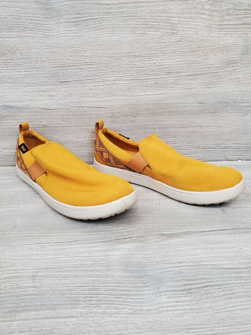Teva women's Voya Slip-on shoes in Cayamba Sunflower